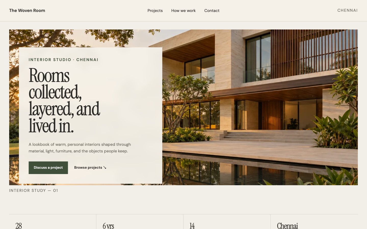 Architects, Interiors & Construction — Collective website preview