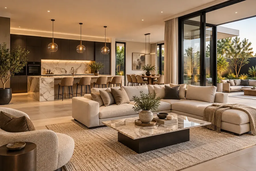 A renovated open-plan home