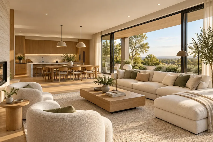 A renovated living room