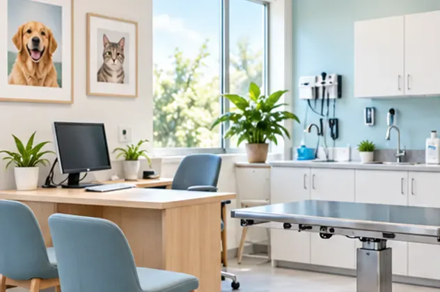 A bright consultation room