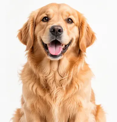 An adult golden retriever