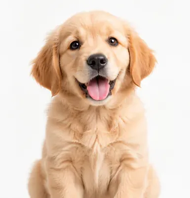A golden retriever puppy