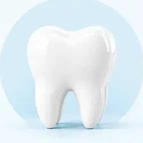 A white tooth