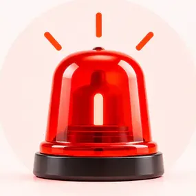 A red alarm light