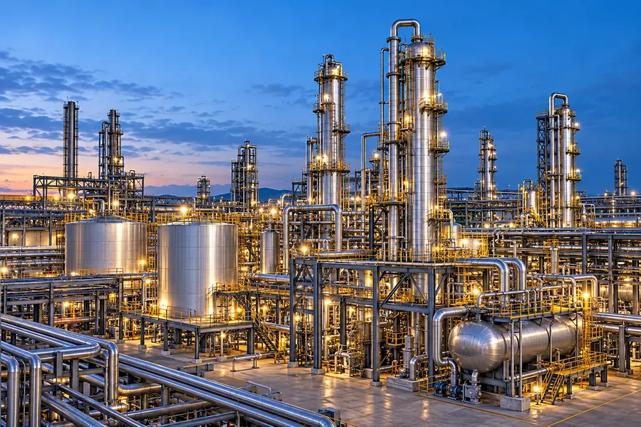 An industrial plant