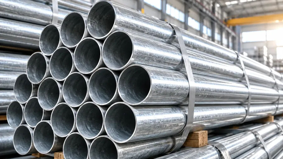 Galvanised iron pipes
