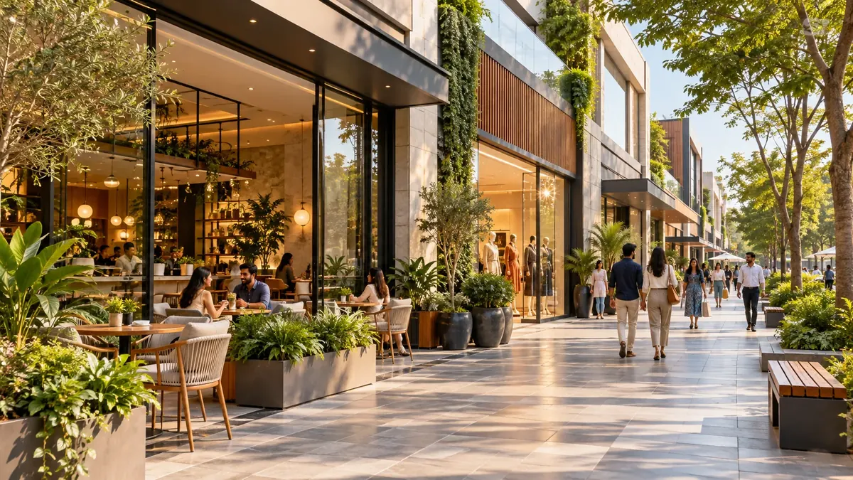 A row of shops