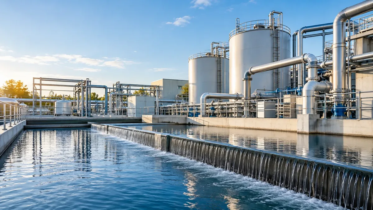 An industrial plant