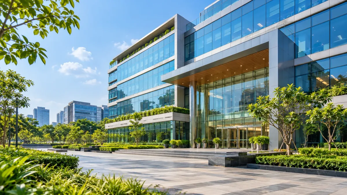 A modern office building