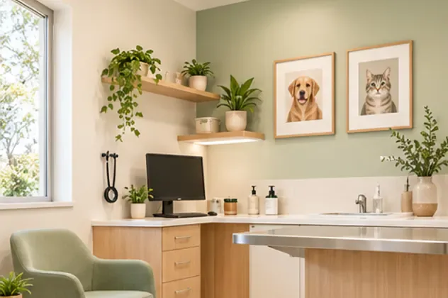 A bright consultation room