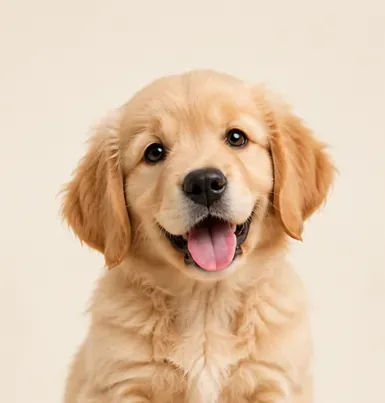 A golden retriever puppy